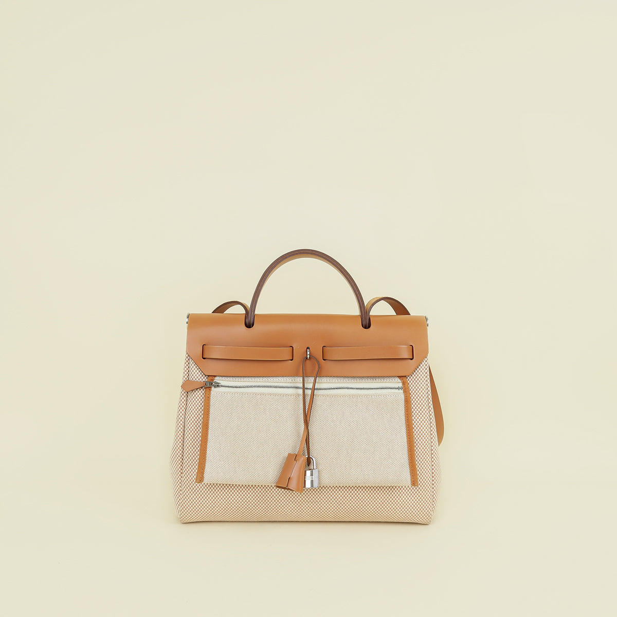 Hermes Bicolor Herbag Vache Hunter Criss Viking 31 PM Bag — image 3 of 13