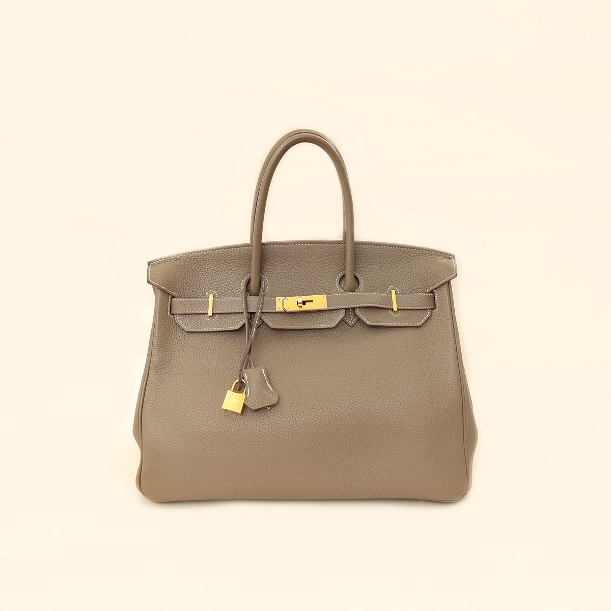 Hermes Etoupe Retourne Birkin 35 Bag-Hermes-THE CLOSET