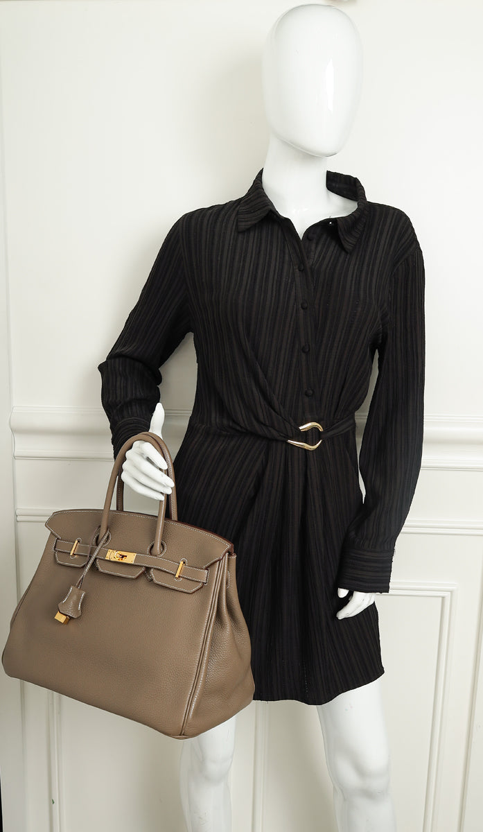 Hermes Etoupe Retourne Birkin 35 Bag-Hermes-THE CLOSET