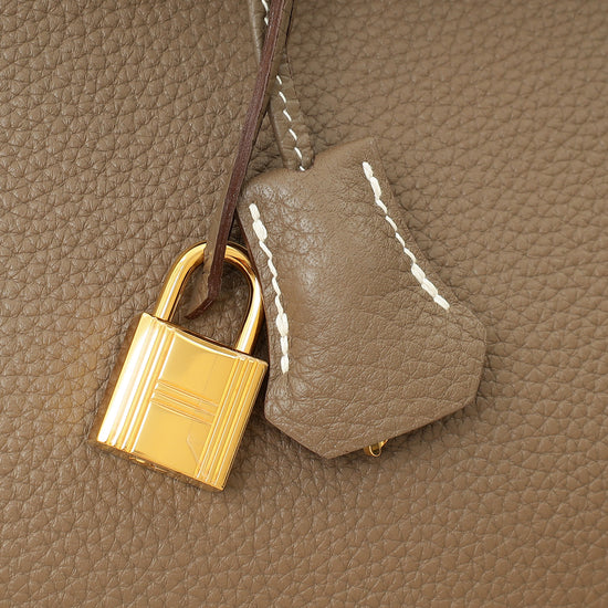 Hermes Etoupe Retourne Birkin 35 Bag-Hermes-THE CLOSET