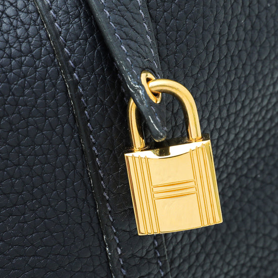 Hermes Navy Picotin Lock 22 Bag