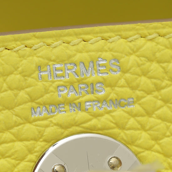 Authentic HERMES Lindy mini maxi quadrille strap/clemence