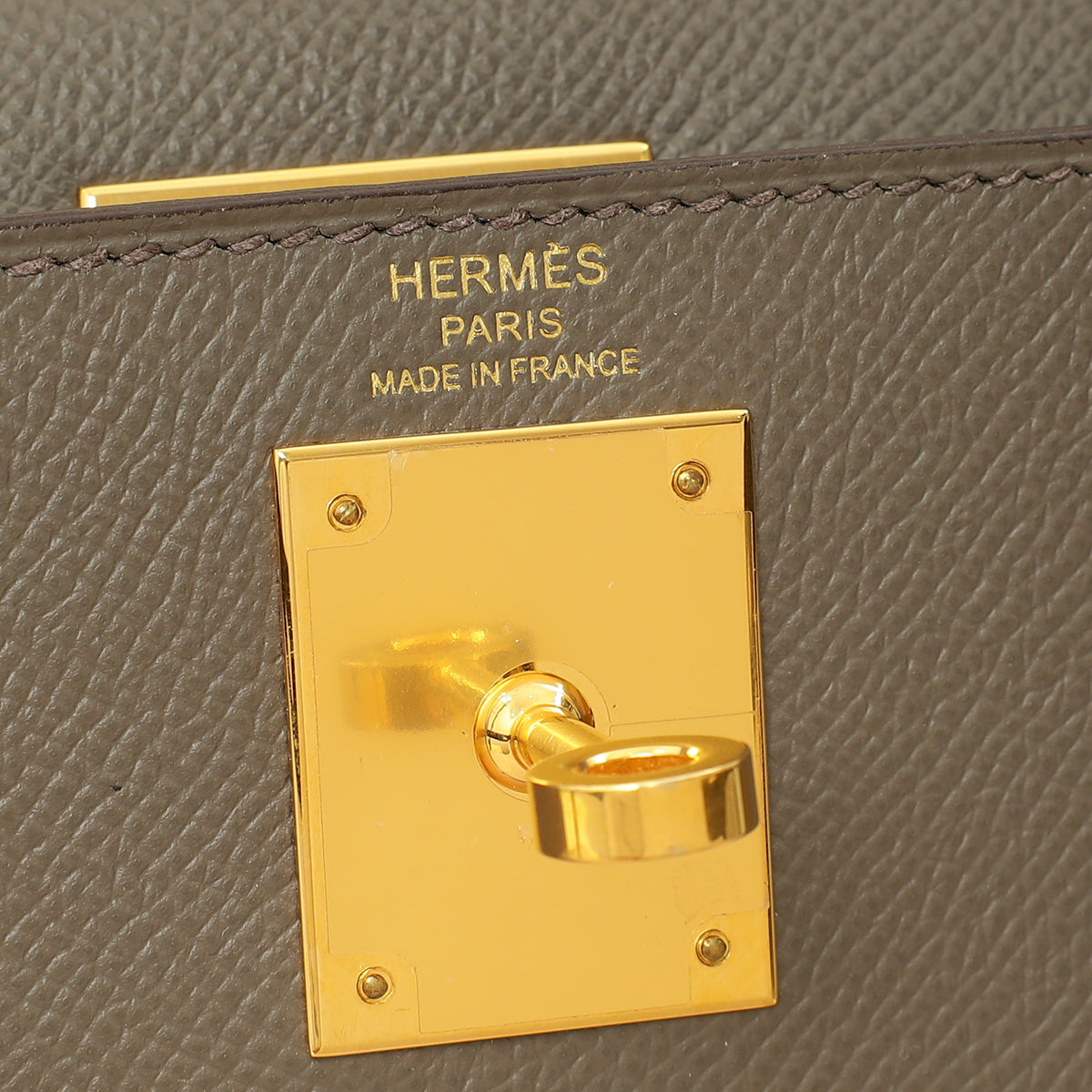 Hermes Gris Etain Sellier Kelly 28 Bag-Hermes-THE CLOSET
