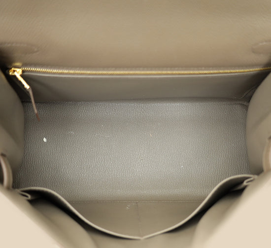 Hermes Gris Etain Sellier Kelly 28 Bag-Hermes-THE CLOSET