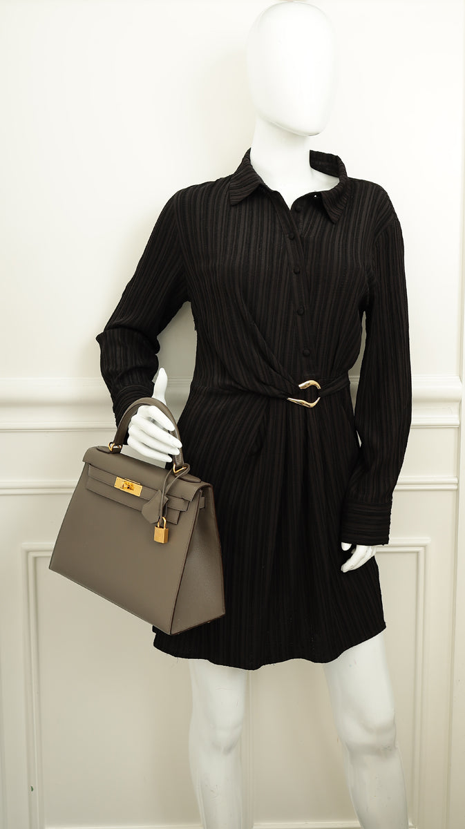 Hermes Gris Etain Sellier Kelly 28 Bag-Hermes-THE CLOSET
