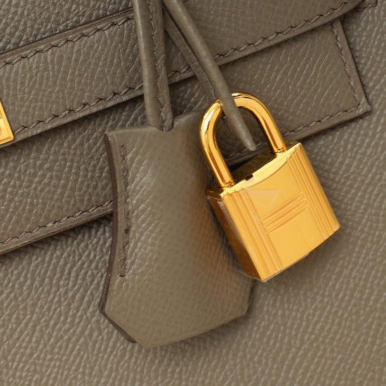 Hermes Gris Etain Sellier Kelly 28 Bag-Hermes-THE CLOSET
