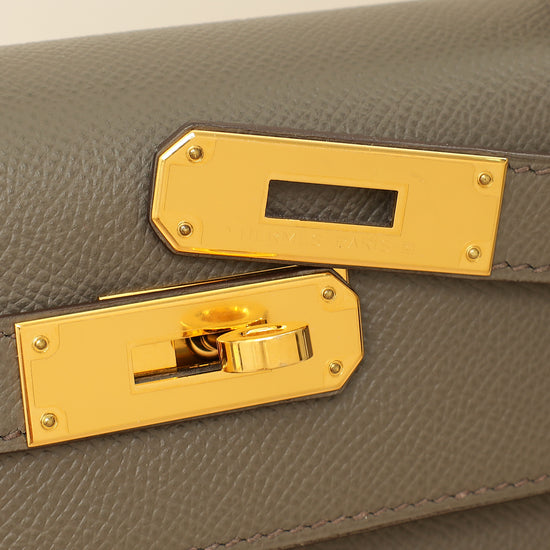 Hermes Gris Etain Sellier Kelly 28 Bag-Hermes-THE CLOSET
