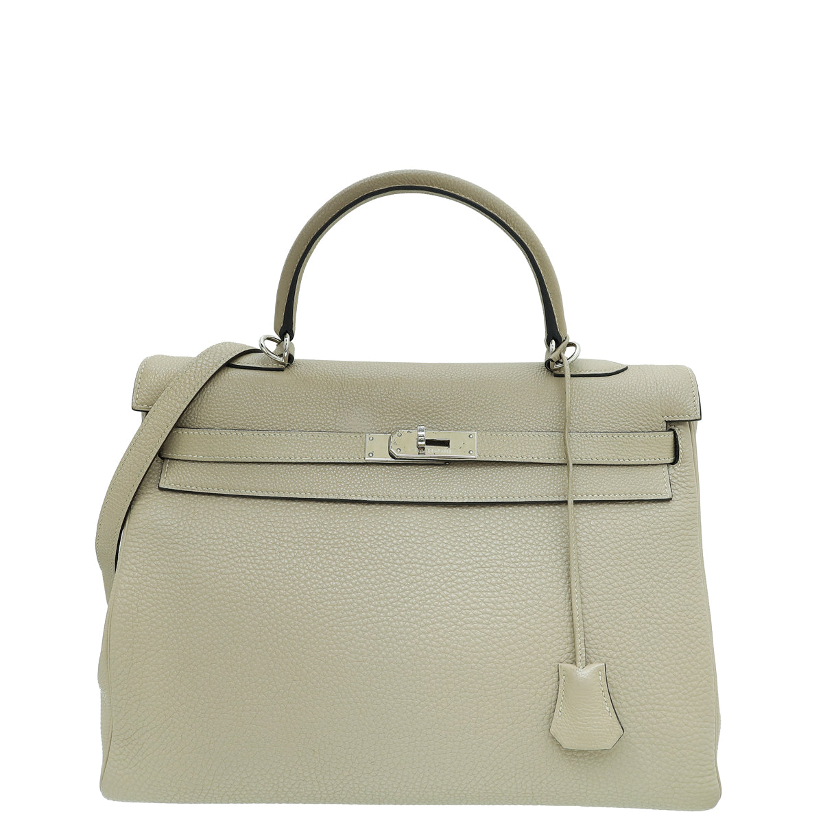Hermes Gris Tourterelle Retourne Kelly 35 Bag-Hermes-THE CLOSET
