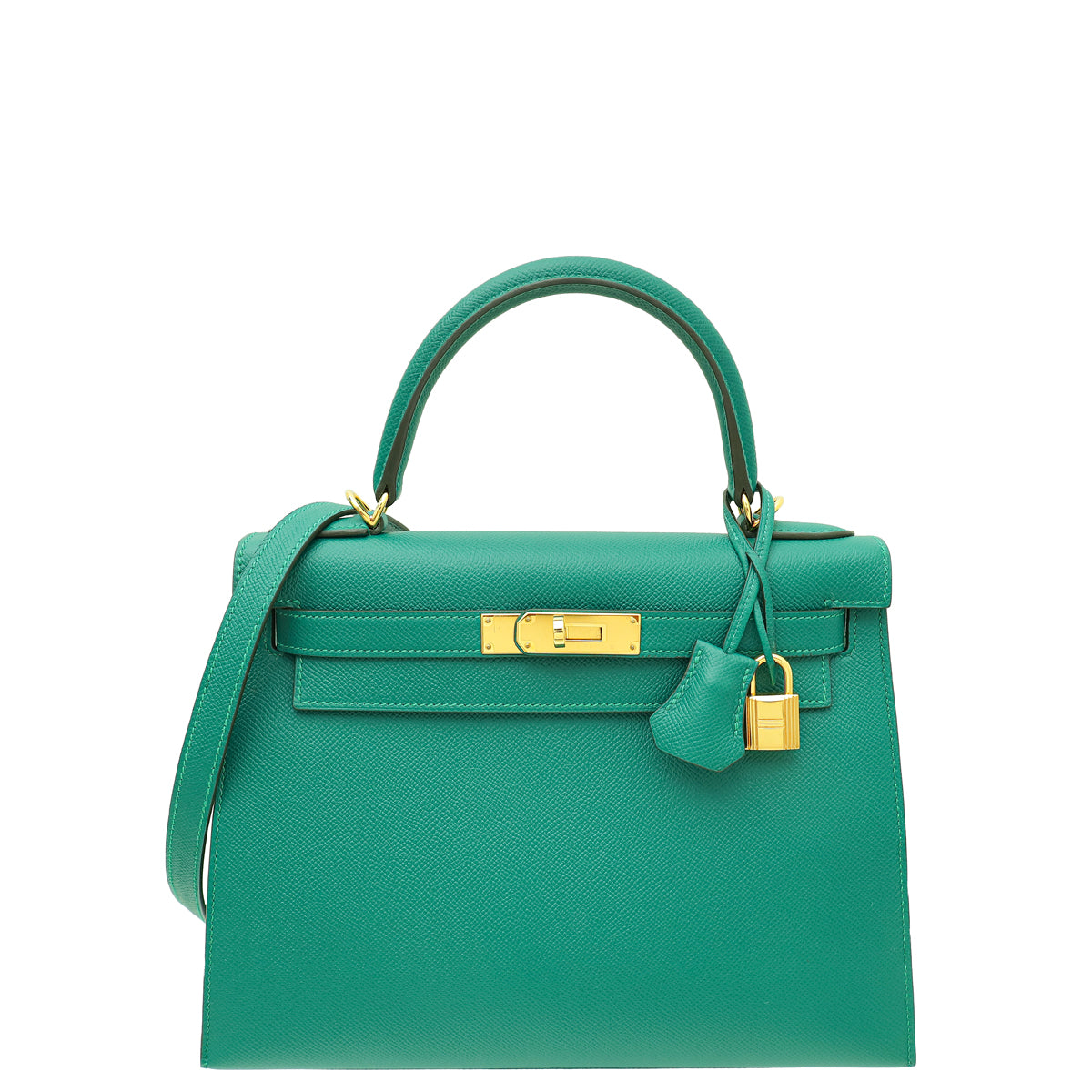 Hermes Malachite Sellier Kelly 28 Bag-Hermes-THE CLOSET