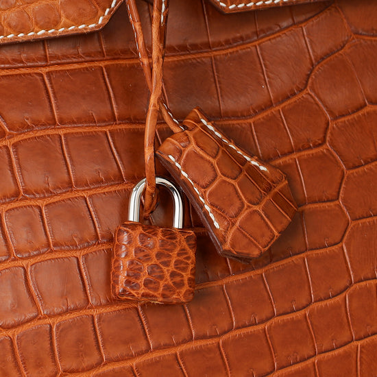 Hermes Matte Porosus Crocodile Birkin 40-Hermes-THE CLOSET