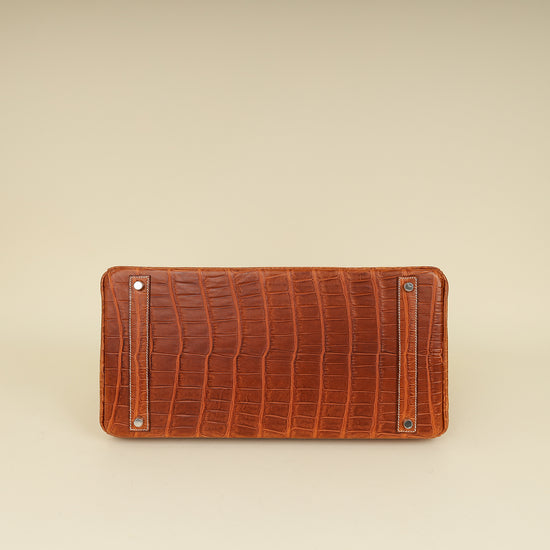 Hermes Matte Porosus Crocodile Birkin 40-Hermes-THE CLOSET