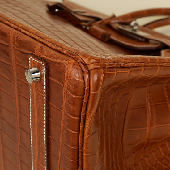 Hermes Matte Porosus Crocodile Birkin 40-Hermes-THE CLOSET