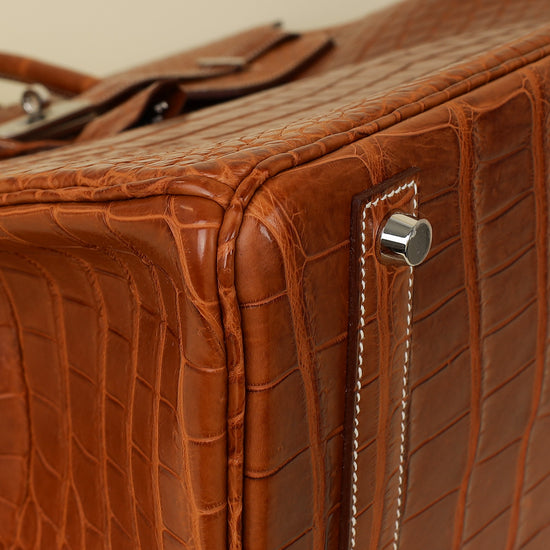 Hermes Matte Porosus Crocodile Birkin 40-Hermes-THE CLOSET
