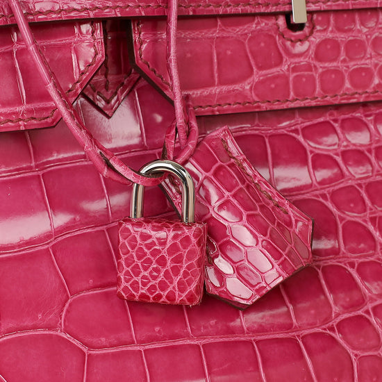 Hermes Shiny Porosus Crocodile Birkin 40-Hermes-THE CLOSET