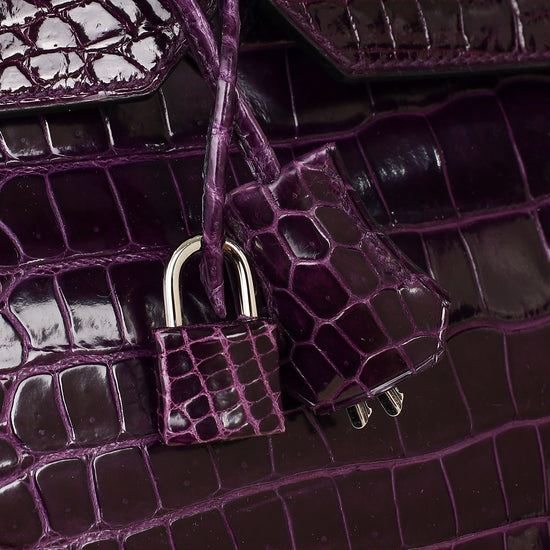 Hermes Shiny Porosus Crocodile Birkin 40-Hermes-THE CLOSET
