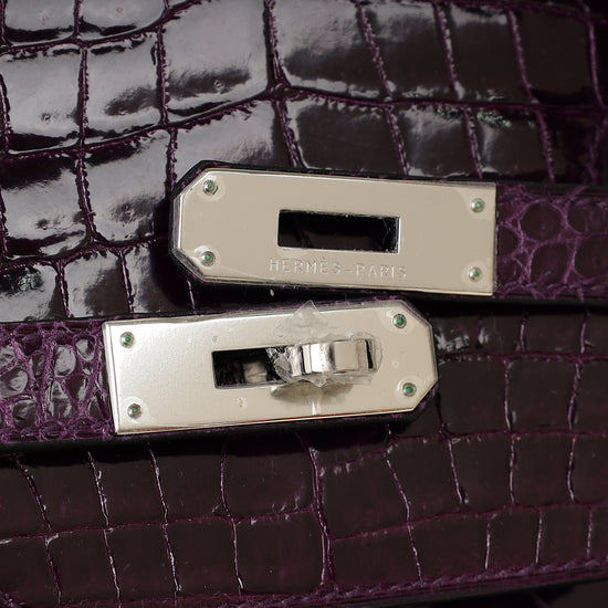 Hermes Shiny Porosus Crocodile Birkin 40-Hermes-THE CLOSET