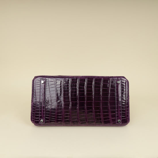 Hermes Shiny Porosus Crocodile Birkin 40-Hermes-THE CLOSET