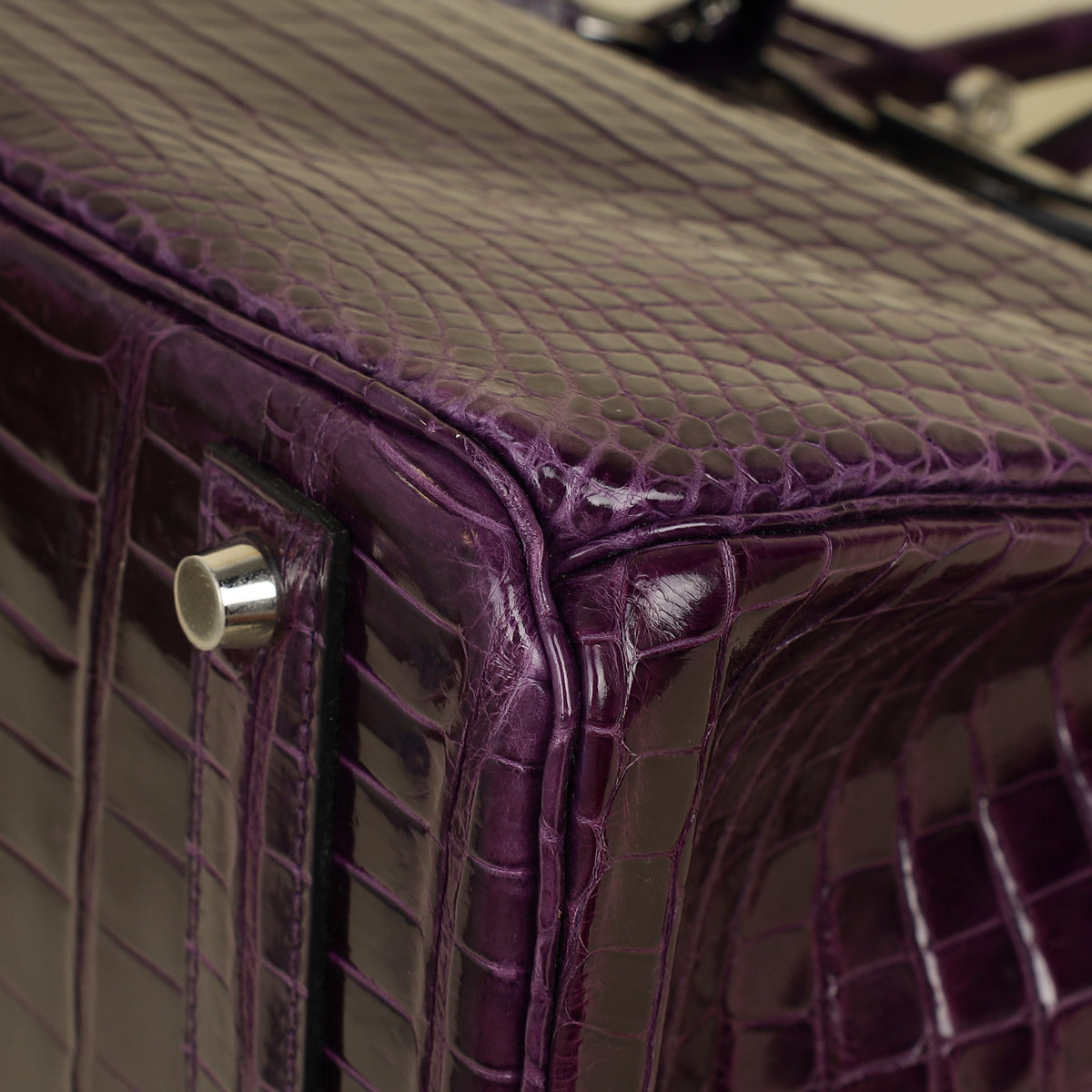 Hermes Shiny Porosus Crocodile Birkin 40-Hermes-THE CLOSET