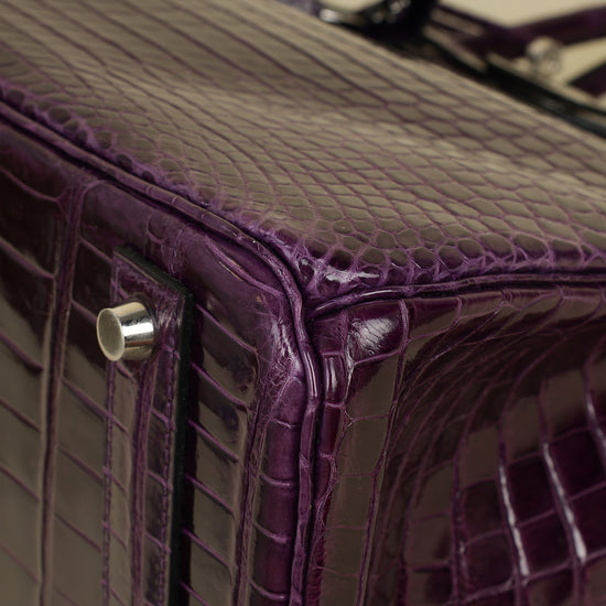 Hermes Shiny Porosus Crocodile Birkin 40-Hermes-THE CLOSET