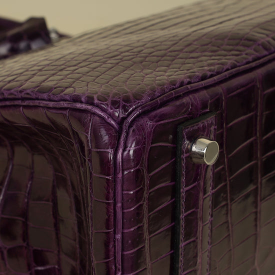 Hermes Shiny Porosus Crocodile Birkin 40-Hermes-THE CLOSET