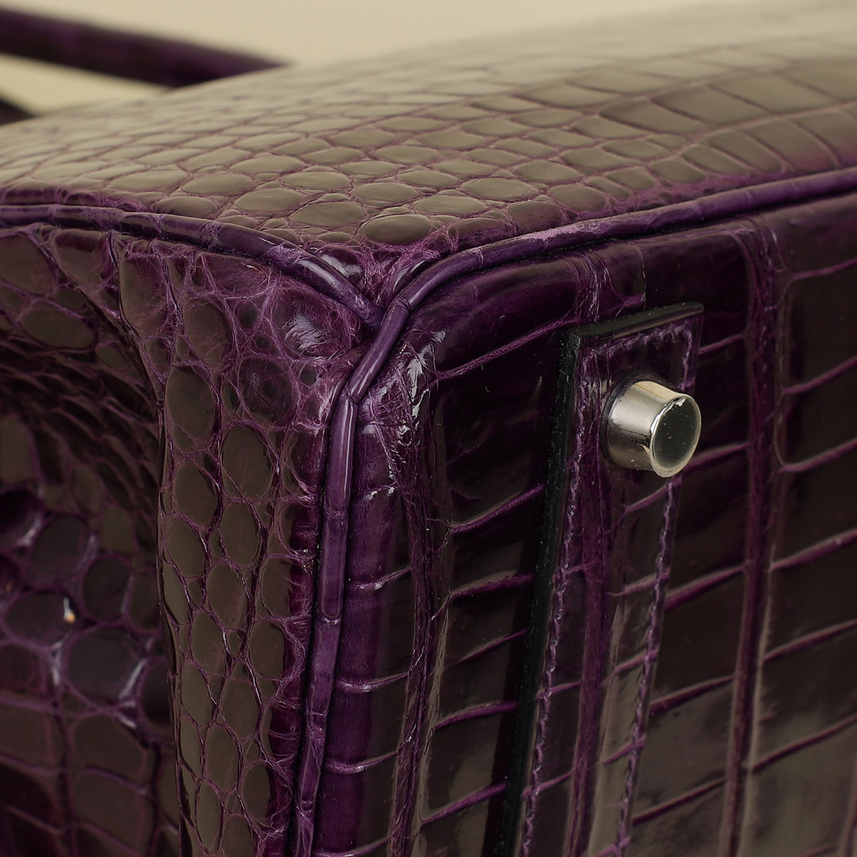 Hermes Shiny Porosus Crocodile Birkin 40-Hermes-THE CLOSET