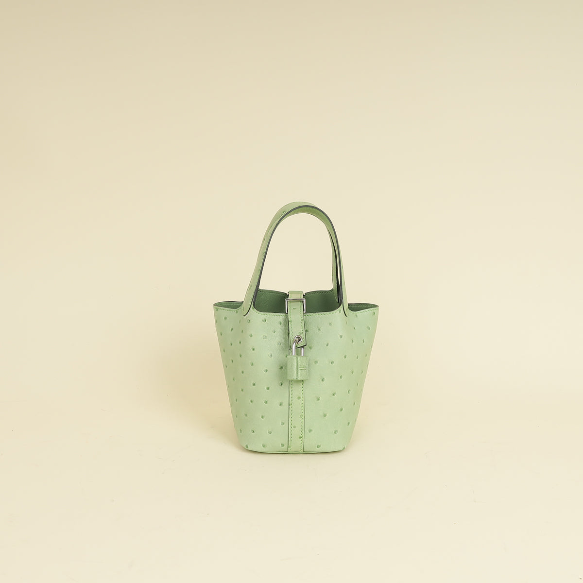 Hermes Ostrich Micro Picotin Lock 14 Bag - Main Image