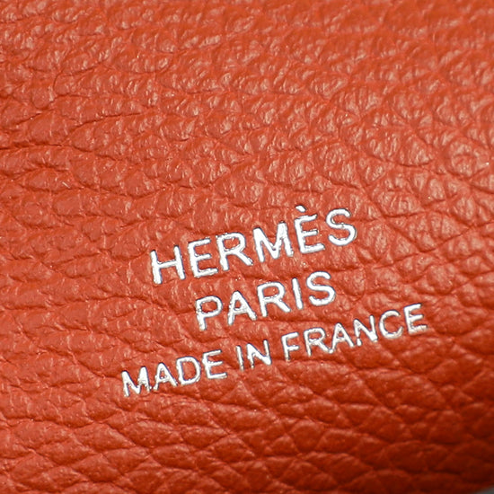 Hermes Bicolor H Passant Clutch Bag