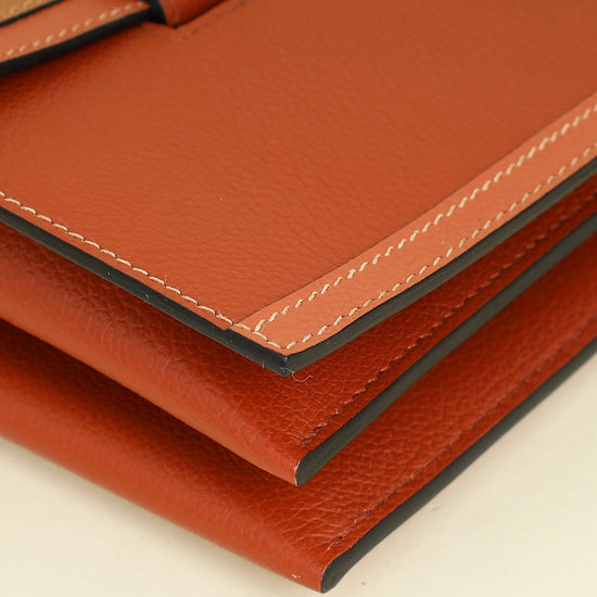 Hermes Bicolor H Passant Clutch Bag