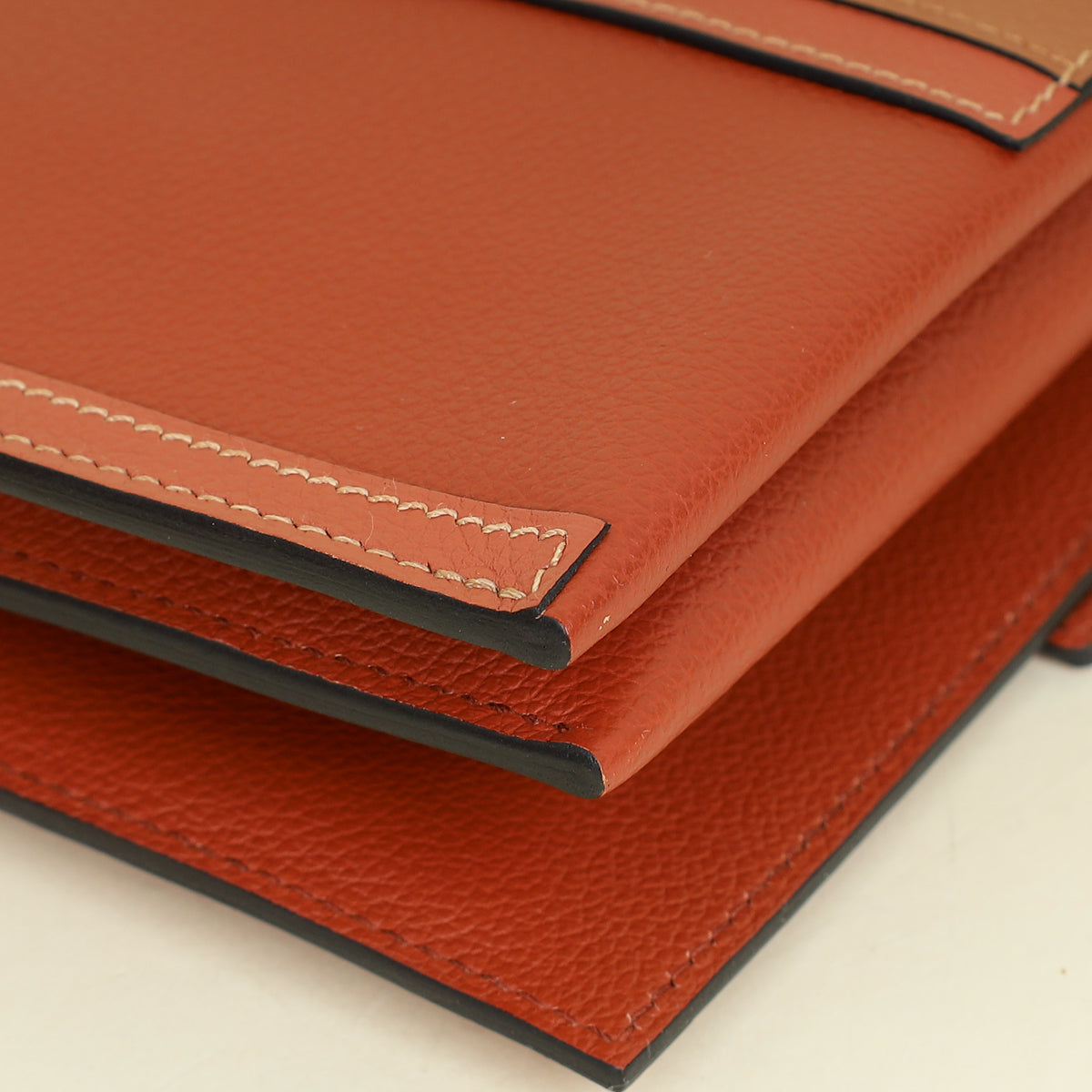 Hermes Bicolor H Passant Clutch Bag