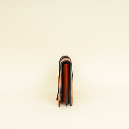 Hermes Bicolor H Passant Clutch Bag