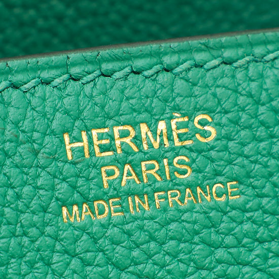 Hermes Vert Vertigo Retourne Birkin 30 Bag