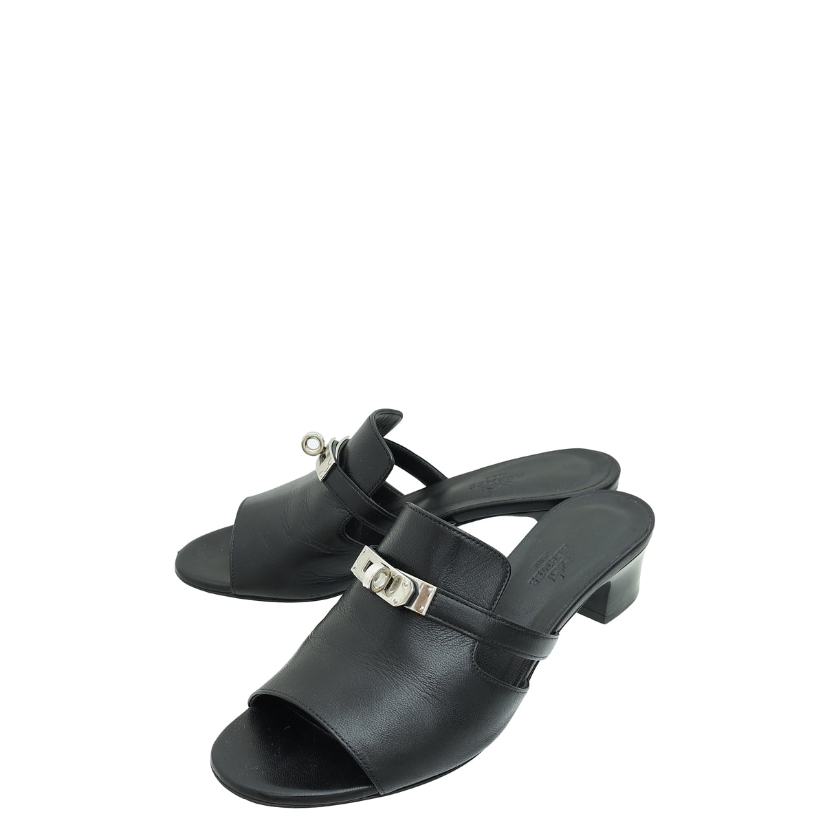 Hermes Noir Candy Sandal 37-Hermes-THE CLOSET