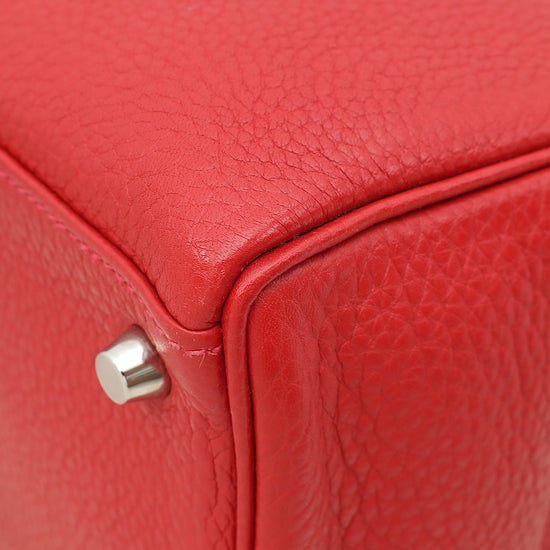 Hermes Rouge Casaque Retourne Kelly 35 Bag