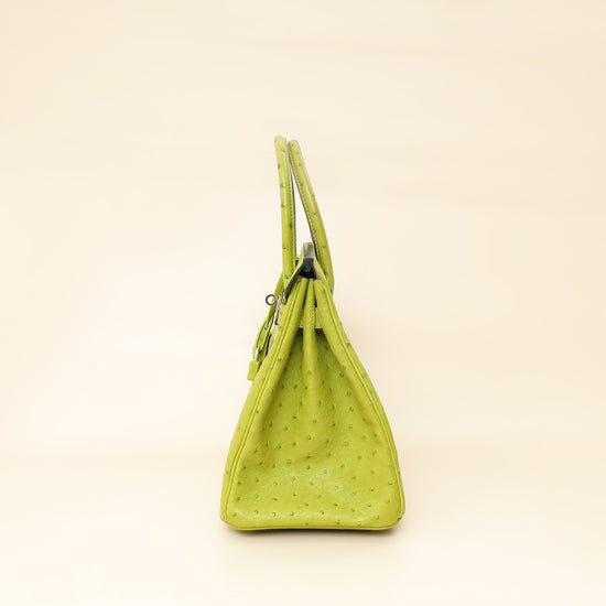 Hermes Vert Anis Ostrich Birkin 30 Bag-Hermes-THE CLOSET