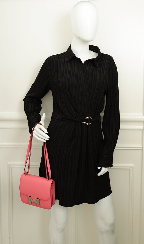 Hermes Rose Azalee Constance Mini Bag-Hermes-THE CLOSET