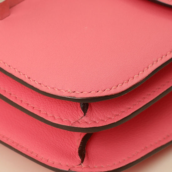 Hermes Rose Azalee Constance Mini Bag-Hermes-THE CLOSET