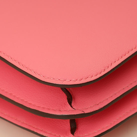 Hermes Rose Azalee Constance Mini Bag-Hermes-THE CLOSET