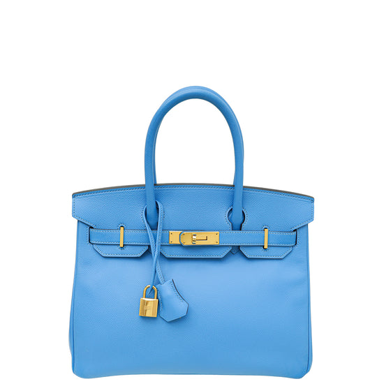 Hermes Bleu Paradise Birkin 30 Bag