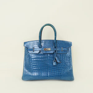 Hermes Mykonos Birkin 35 Crocodile Porosus Bag