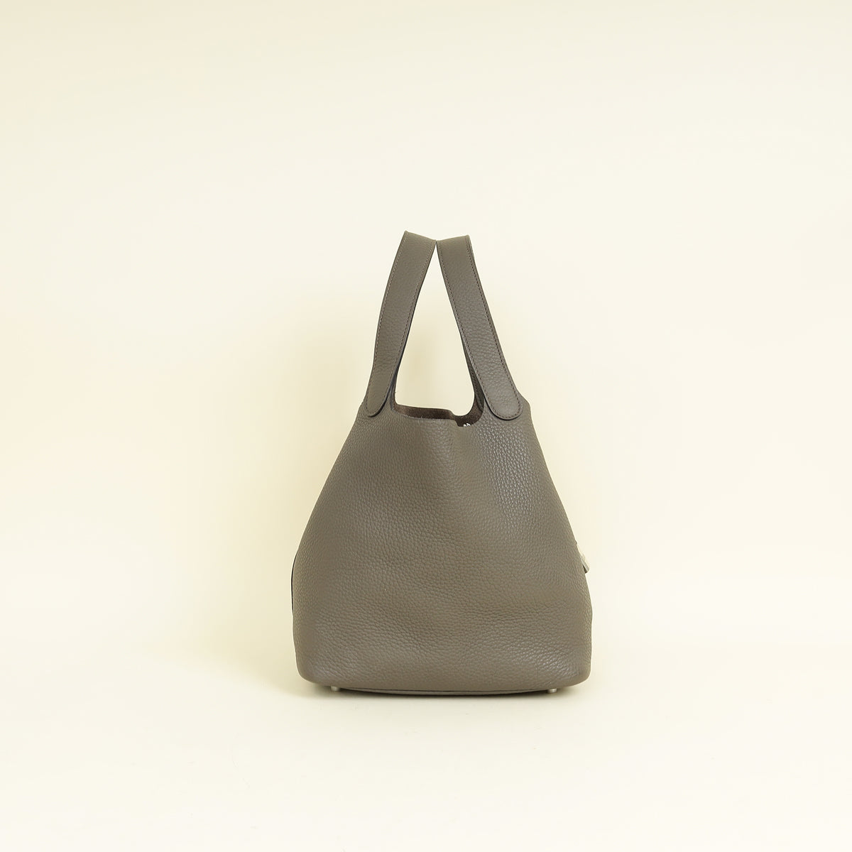 Hermes Gris Etain Picotin Lock 22 Bag