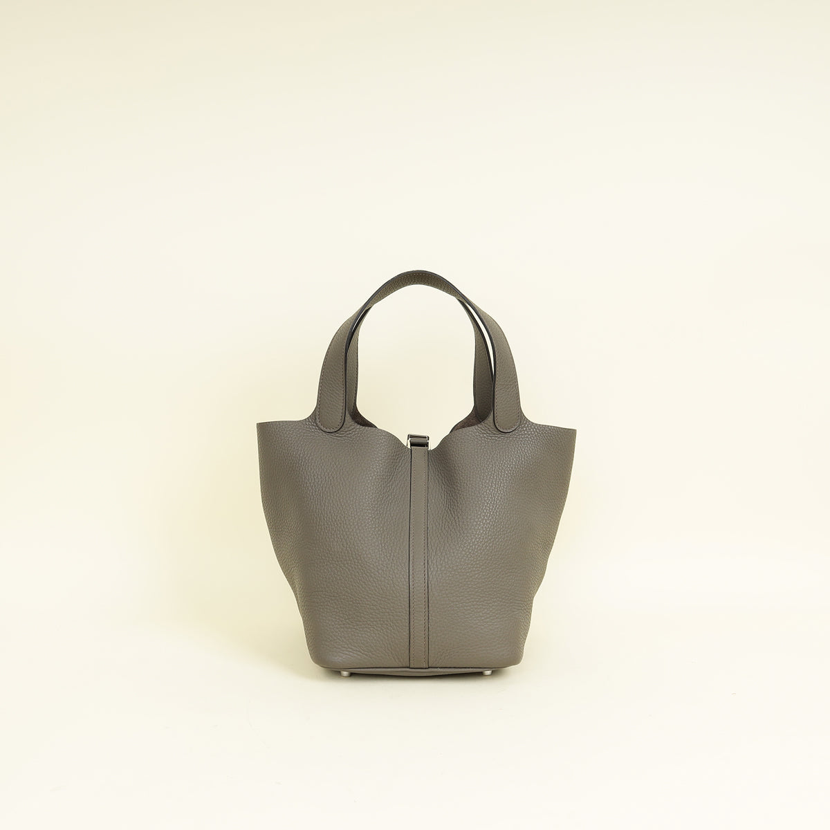 Hermes Gris Etain Picotin Lock 22 Bag