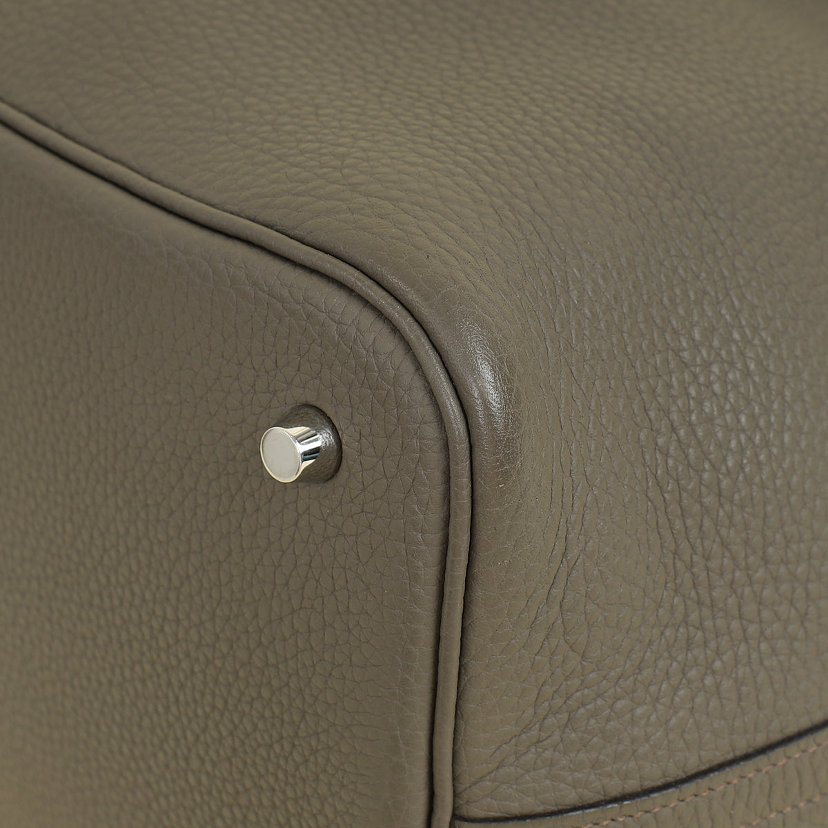 Hermes Gris Etain Picotin Lock 22 Bag