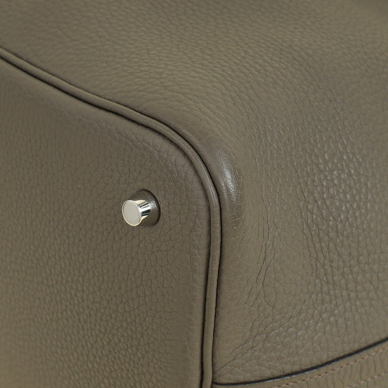 Hermes Gris Etain Picotin Lock 22 Bag