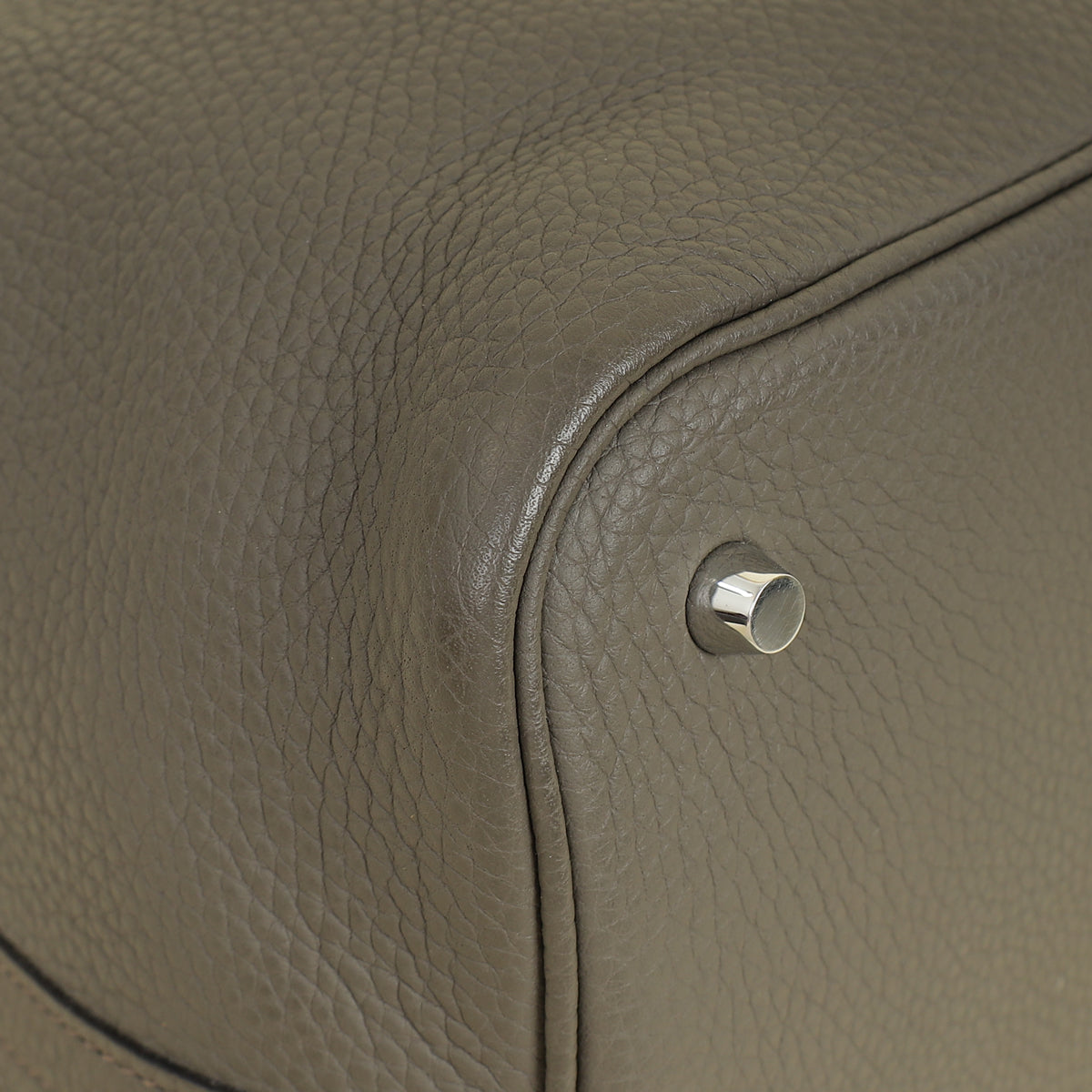 Hermes Gris Etain Picotin Lock 22 Bag