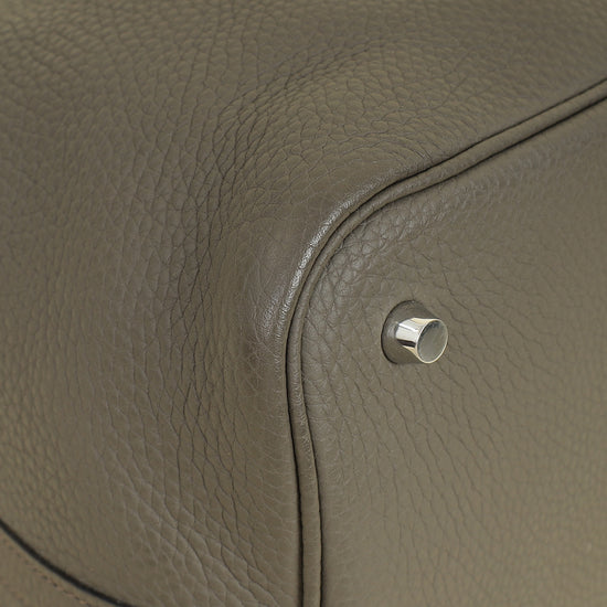Hermes Gris Etain Picotin Lock 22 Bag