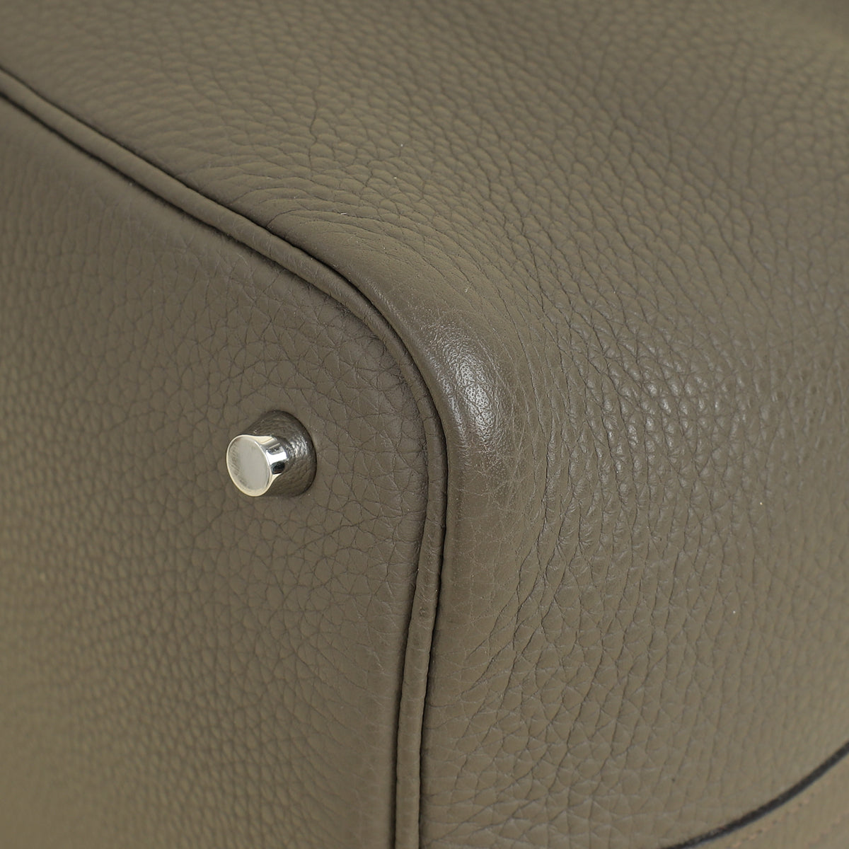 Hermes Gris Etain Picotin Lock 22 Bag