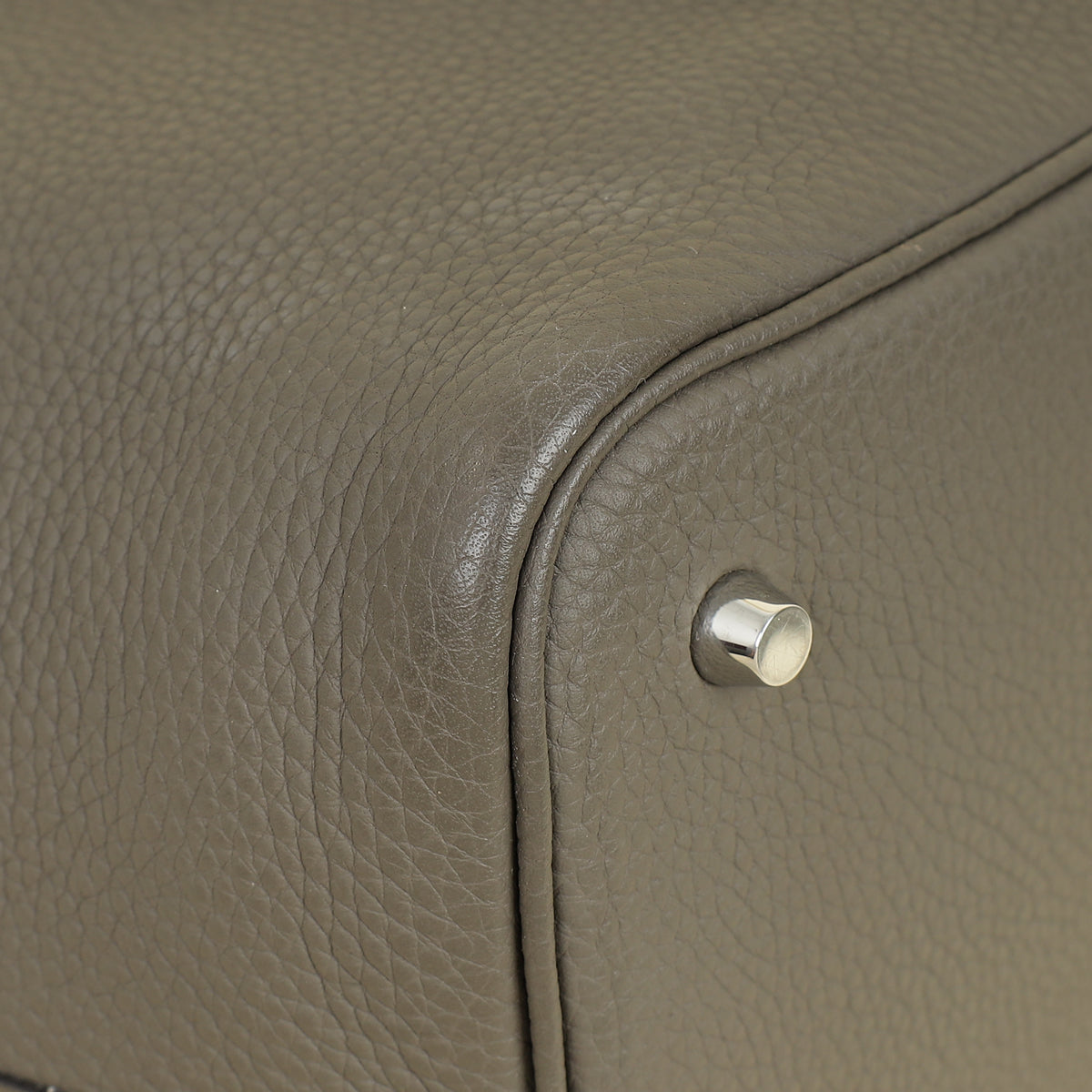 Hermes Gris Etain Picotin Lock 22 Bag