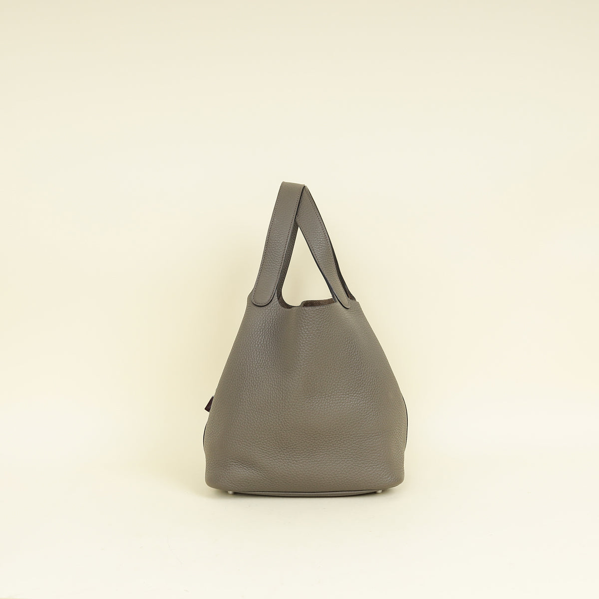 Hermes Gris Etain Picotin Lock 22 Bag