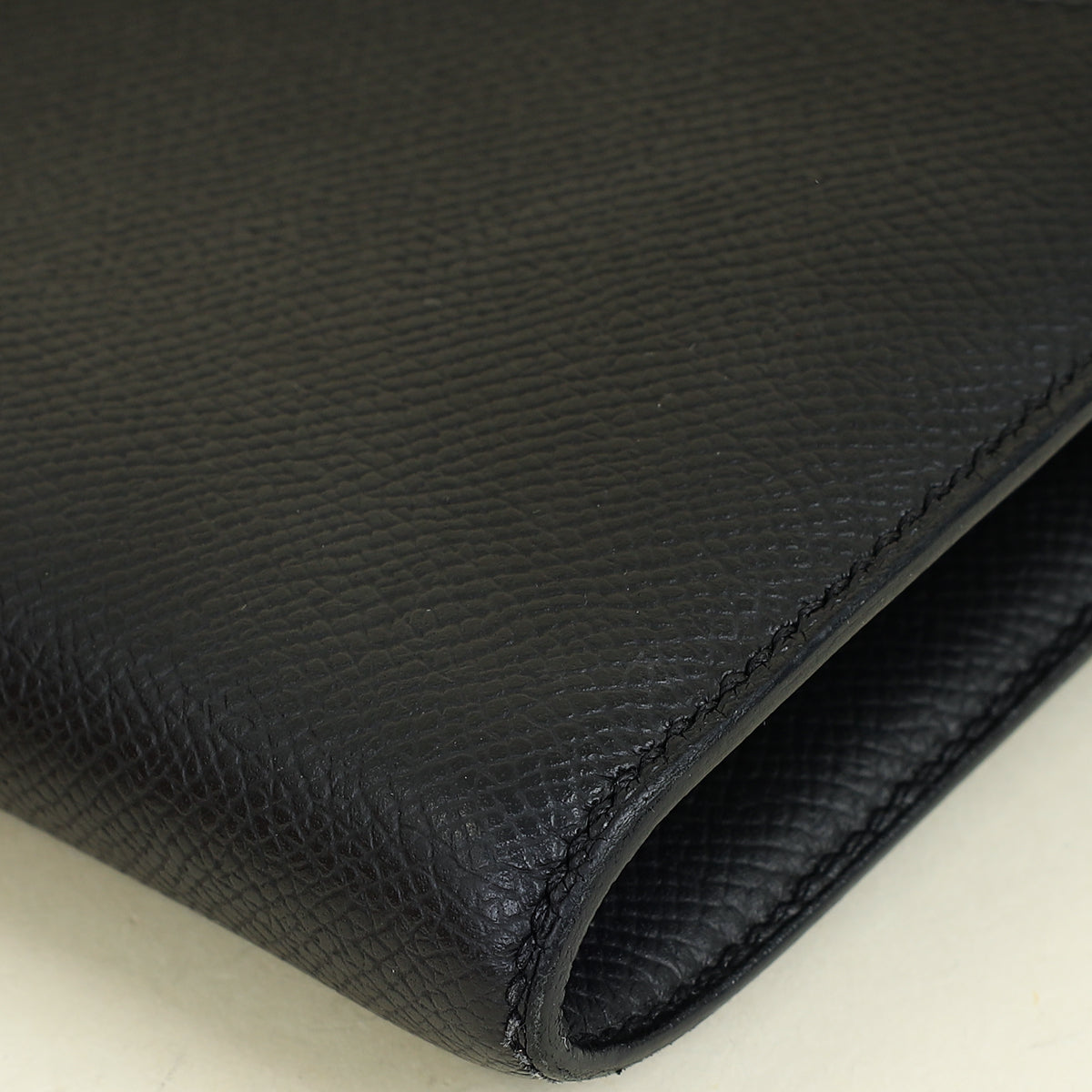 Hermes Noir Constance To Go Lizard Lock Wallet