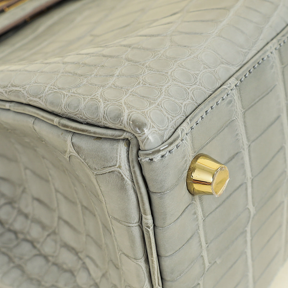 Hermes Bicolor Kelly 25 Verso Retourne Alligator Mississippien Horse Shoe Bag